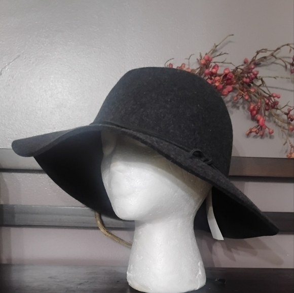 Phenix Wool Adjustable Band Dark Heather Gray Fedora NWT - Picture 12 of 13
